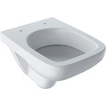 Inodoro suspendido serie Selnova de Geberit. Compacto, diseño rectangular